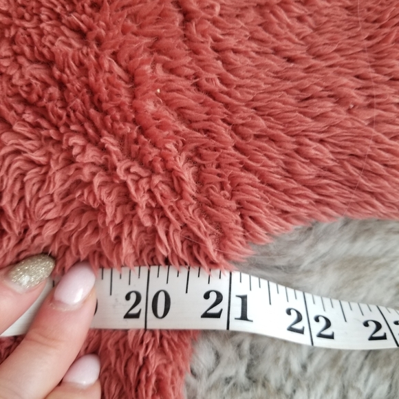 Forever 21 Sherpa Zip-Up Fleece Jacket Size Medium - Picture 6 of 8